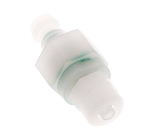 PVDF DN 5 Bouchon d'accouplement 4x6 mm Écrou-union double obturation