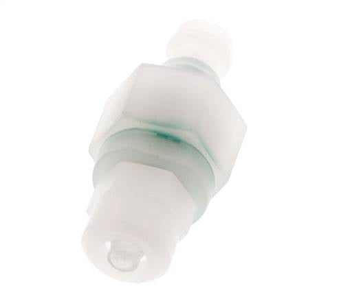 PVDF DN 5 Bouchon d'accouplement 4x6 mm Écrou-union double obturation