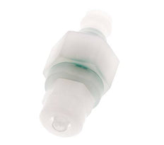 PVDF DN 5 Bouchon d'accouplement 4x6 mm Écrou-union double obturation