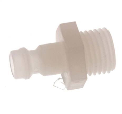 PVDF DN 5 Bouchon d'accouplement G filetage mâle 1/4 pouce