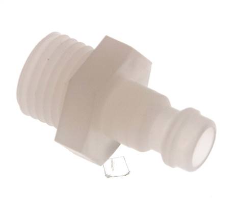 PVDF DN 5 Bouchon d'accouplement G filetage mâle 1/4 pouce