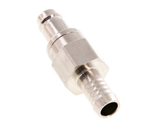 Laiton nickelé DN 10 Bouchon de raccord d'air 13 mm Pilier de tuyau Double obturation