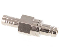 Laiton nickelé DN 10 Bouchon de raccord d'air 13 mm Pilier de tuyau Double obturation