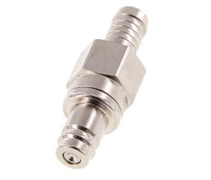 Laiton nickelé DN 10 Bouchon de raccord d'air 13 mm Pilier de tuyau Double obturation