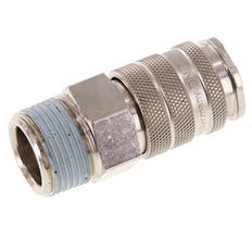 Laiton nickelé Coupleur pneumatique DN 10 Douille R 3/4 pouce Mâle