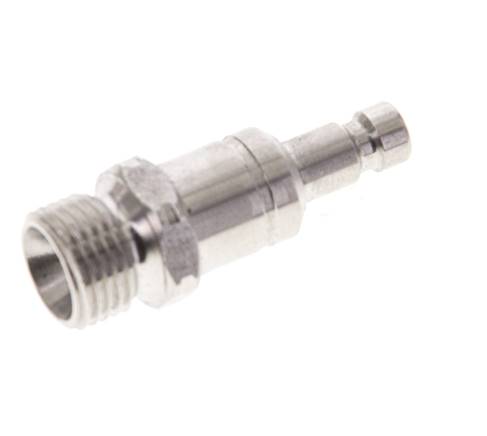 Acier inoxydable 316L DN 2.7 (Micro) Coupleur d'air Bouchon G 1/8 pouce mâle à double obturation