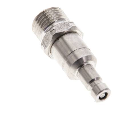 Acier inoxydable 316L DN 2.7 (Micro) Coupleur d'air Bouchon G 1/8 pouce mâle à double obturation