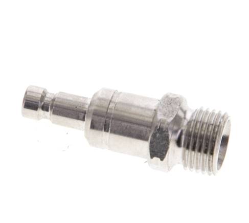 Acier inoxydable 316L DN 2.7 (Micro) Coupleur d'air Bouchon G 1/8 pouce mâle à double obturation