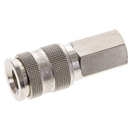 Laiton nickelé DN 5.5 (Orion) Coupleur pneumatique Douille G 1/4 pouce Femelle