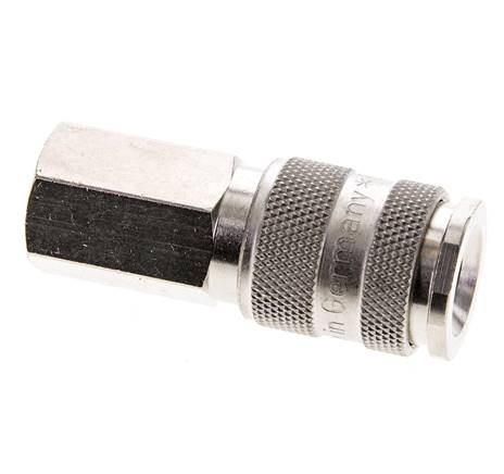 Laiton nickelé DN 5.5 (Orion) Coupleur pneumatique Douille G 1/4 pouce Femelle