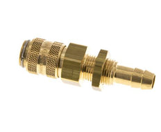 Laiton DN 5 Manchon d'accouplement pour air 8 mm Pilier de tuyau Bulkhead