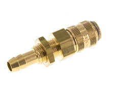 Laiton DN 5 Manchon d'accouplement pour air 8 mm Pilier de tuyau Bulkhead