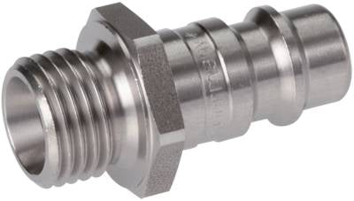 Acier inoxydable 316L DN 7.2 (Euro) Coupleur d'air Bouchon G 1/8 pouce mâle à double obturation