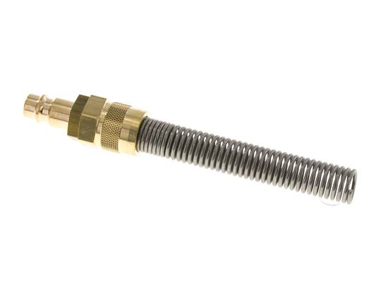 Laiton DN 7.2 (Euro) Coupleur d'air Bouchon 8x10 mm Écrou-raccord Bend-Protect