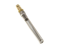 Laiton DN 7.2 (Euro) Air Coupling Plug 8x10 mm Union Nut Bend-Protect with Check Valve
