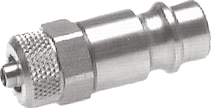 Laiton nickelé DN 7.2 (Euro) Bouchon d'accouplement d'air 8x10 mm Écrou-raccord [2 pièces].