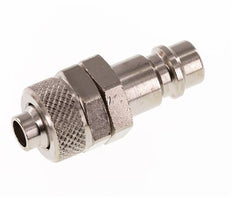 Laiton nickelé DN 7.2 (Euro) Bouchon d'accouplement d'air 8x10 mm Écrou-raccord [2 pièces].