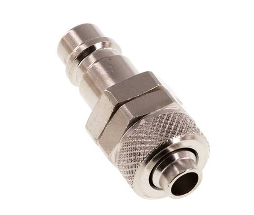 Laiton nickelé DN 7.2 (Euro) Bouchon d'accouplement d'air 8x10 mm Écrou-raccord [2 pièces].