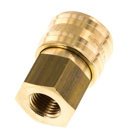 Laiton DN 7.2 (Euro) Coupleur d'air Socket G 1/4 pouce Femelle