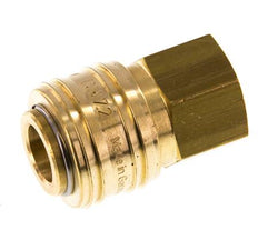 Coupleur d'air en laiton DN 7.2 (Euro) Douille G 1/4 pouce femelle à double obturation