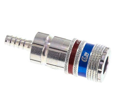 Acier/laiton DN 7.6 (7.2 Euro) Accouplement d'air de sécurité Douille de 6 mm Pilier de tuyau