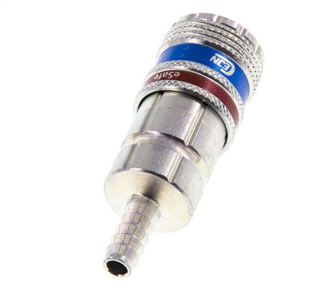 Acier/laiton DN 7.6 (7.2 Euro) Accouplement d'air de sécurité Douille de 6 mm Pilier de tuyau