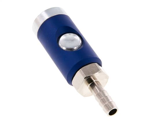 Acier trempé DN 7.4 Raccord d'air de sécurité avec bouton poussoir Pilier de tuyau de 8 mm