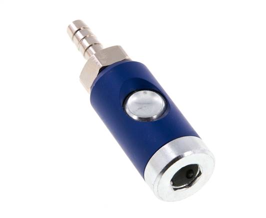 Acier trempé DN 7.4 Raccord d'air de sécurité avec bouton poussoir Pilier de tuyau de 8 mm