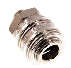 Laiton nickelé DN 7.2 (Euro) Coupleur pneumatique Douille G 1/8 pouce Mâle