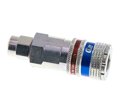 Acier/laiton DN 7.6 (7.2 Euro) Coupleur aérien de sécurité Douille 5x8 mm (streamline) Écrou-raccord