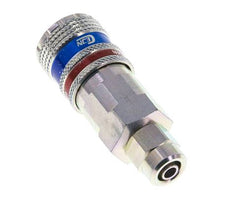 Acier/laiton DN 7.6 (7.2 Euro) Coupleur aérien de sécurité Douille 5x8 mm (streamline) Écrou-raccord