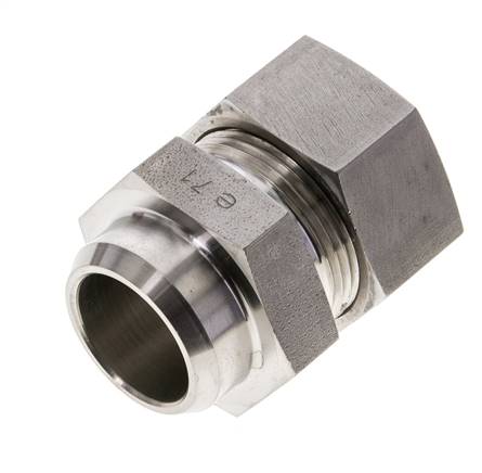 Raccord de coupe droit en acier inoxydable 28L et 32mm avec embout à souder 160 bar ISO 8434-1