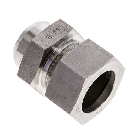Raccord de coupe droit en acier inoxydable 28L et 32mm avec embout à souder 160 bar ISO 8434-1