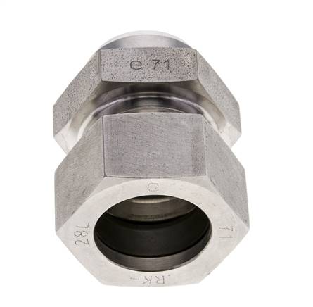 Raccord de coupe droit en acier inoxydable 28L et 32mm avec embout à souder 160 bar ISO 8434-1