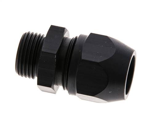 Raccord à compression droit en aluminium 12x9mm & G3/8'' avec filets mâles 10 bar PVC et PA