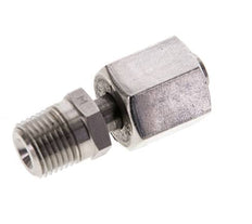 6L & 1/8'' NPT pivotant droit en acier inoxydable avec filetage mâle 315 bar reglable ISO 8434-1