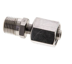 6L & 1/8'' NPT pivotant droit en acier inoxydable avec filetage mâle 315 bar reglable ISO 8434-1