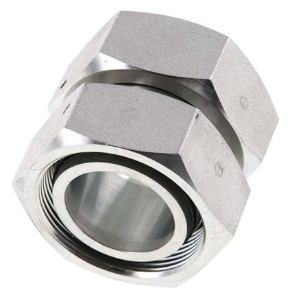 42L Acier zingué Droit avec pivot 160 bar NBR Joint torique Cône ISO 8434-1