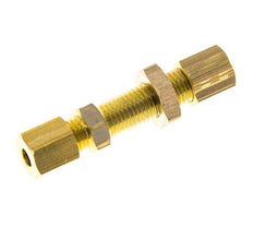4mm Laiton Raccord De Compression Droit Traversant 150 Bar DIN EN 1254-2