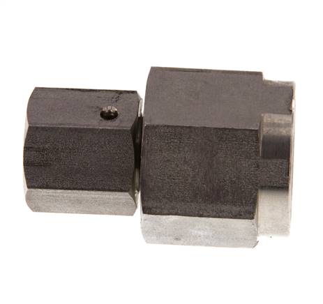 8S & G1/2'' Emerillon droit en acier inoxydable avec filetage femelle pour manomètres 630 bar Cône d'etancheite en FKM ISO 8434-1