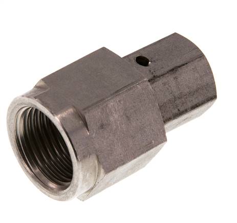 8S & G1/2'' Emerillon droit en acier inoxydable avec filetage femelle pour manomètres 630 bar Cône d'etancheite en FKM ISO 8434-1