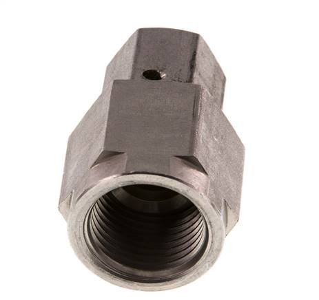 8S & G1/2'' Emerillon droit en acier inoxydable avec filetage femelle pour manomètres 630 bar Cône d'etancheite en FKM ISO 8434-1