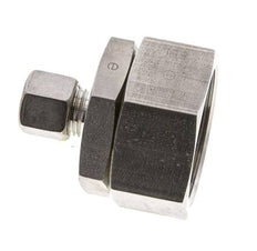 Raccord de coupe droit 10L & 35L en acier inoxydable avec pivot 160 bar Joint torique FKM Cône d'etancheite ISO 8434-1