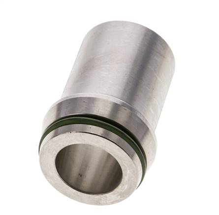 30x5mm Acier inoxydable droit avec bout à souder 400 bar FKMO-anneau ISO 8434-1