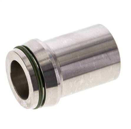 30x5mm Acier inoxydable droit avec bout à souder 400 bar FKMO-anneau ISO 8434-1
