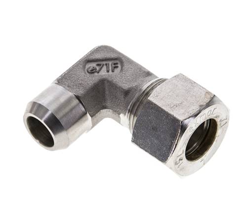 Raccord de compression coude en acier inoxydable 15L et 19mm avec embout à souder 315 bar ISO 8434-1