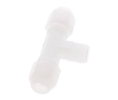 6x8 Mm&R1/4'' Pvdf T-Forme Té Raccord De Tuyau Avec Filetage Mâle 10Bar/145Psi
