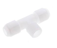 10x12 Mm&R1/2'' PP T-Forme Tee Raccord De Tuyau Avec Filetage Mâle 10Bar/145Psi