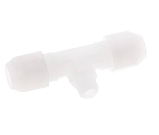 6x8 Mm&R1/8'' Pvdf T-Forme T-Piece Raccord De Tuyau Avec Filetage Mâle 10Bar/145Psi