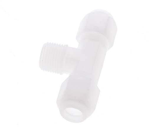 8x10 Mm&R3/8'' PP T-Forme Tee Raccord De Tuyau Avec Filetage Mâle 10Bar/145Psi [2 Pièces]